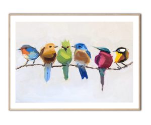 Birds On a Branch Poster Stadt Jenny Westenhofer