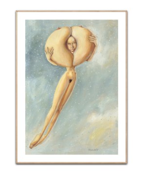 Winter allegory Poster von Myriam Feuilloley