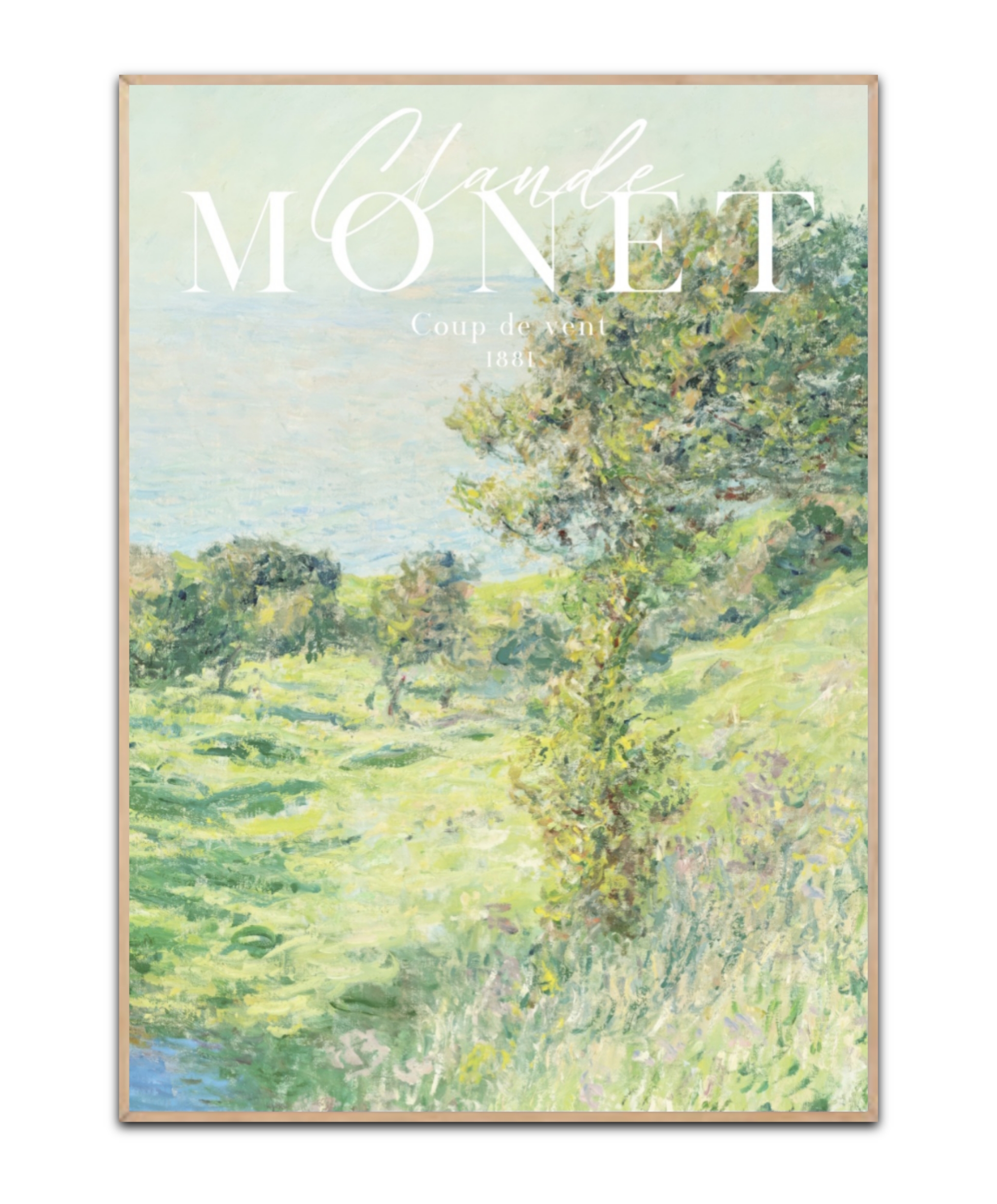 Claude Monet, Coup de vent 1881 Poster