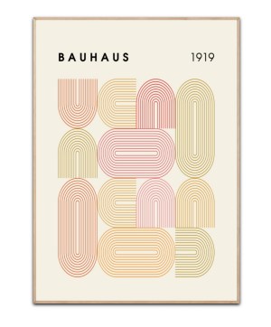 Bauhaus 1919 four colors Poster