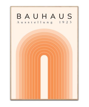 Bauhaus Ausstellung 1923 orange Poster