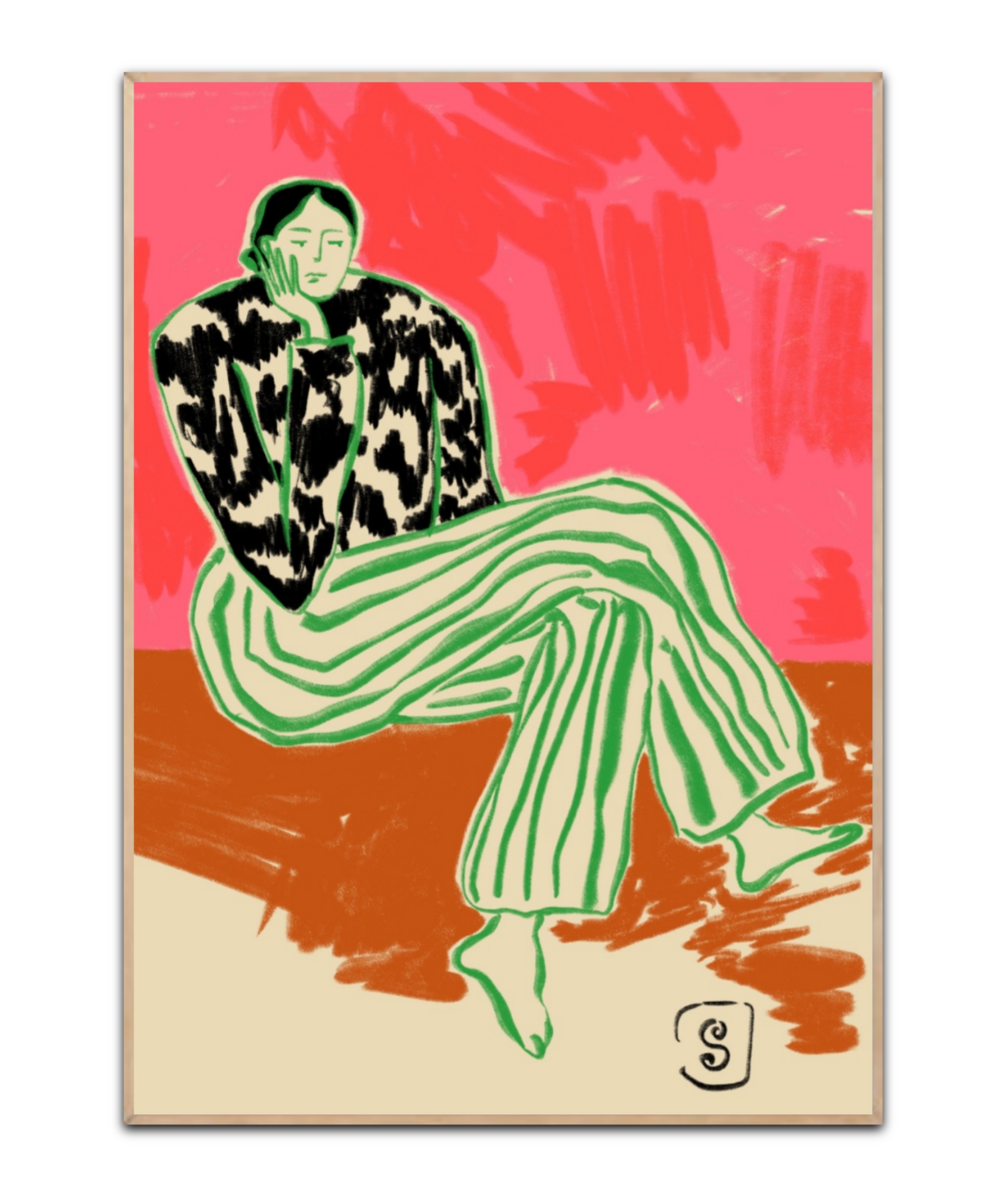 Calm Woman Portrait Poster von Sandra Poliakov