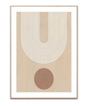 Beige Arc Poster No.3 Poster