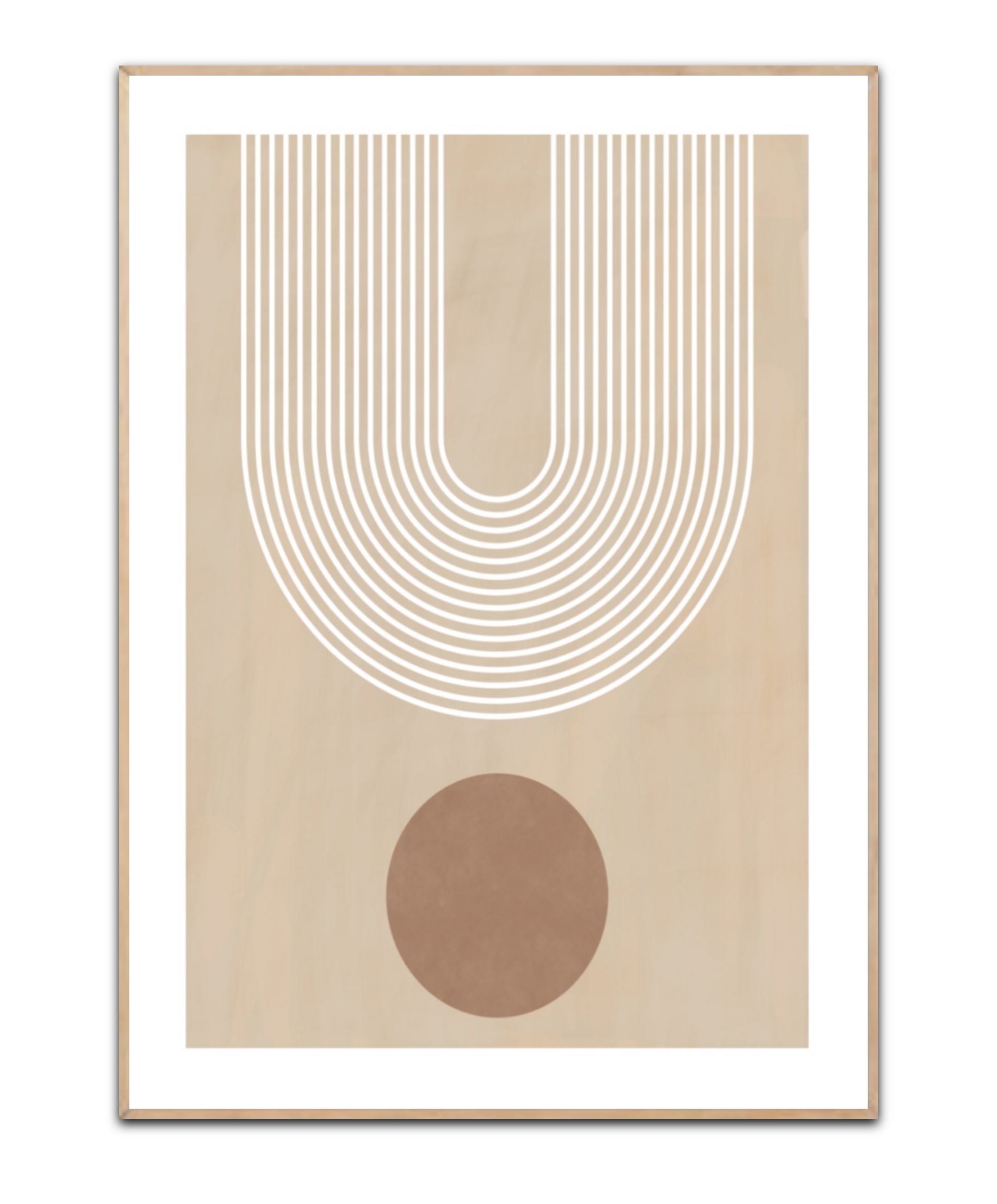 Beige Arc Poster No.3 Poster