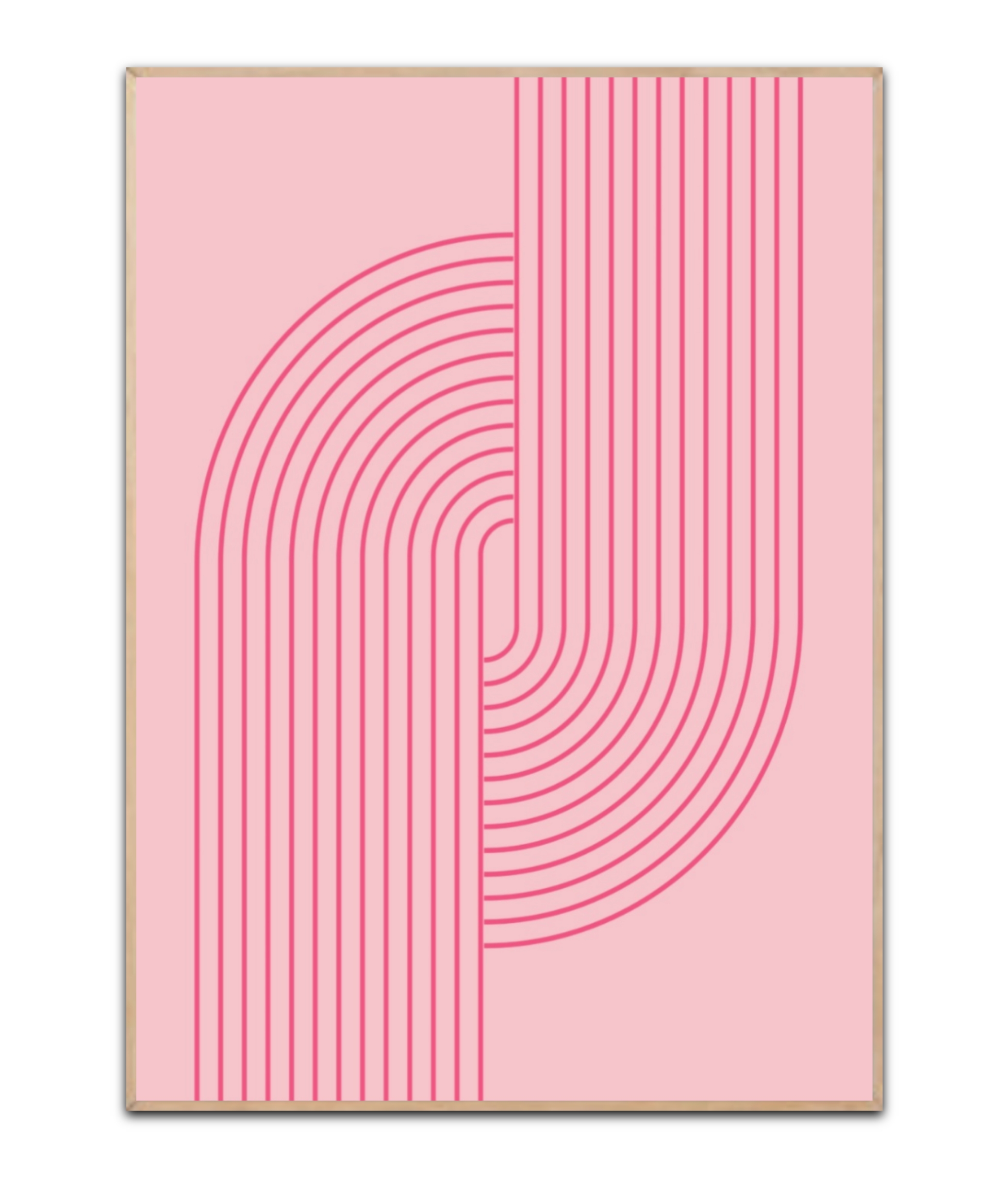 Boho Pink Stadt Jolly & Dash Poster