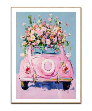 Car with Flowers