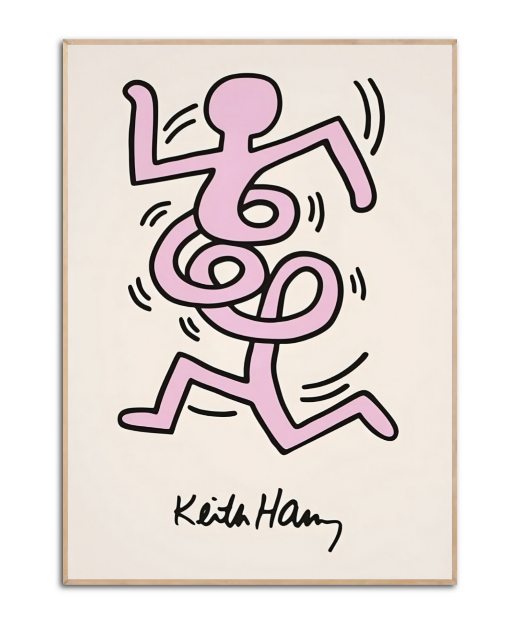 Keith Haring Run Poster, .