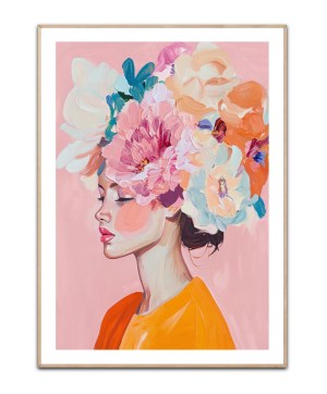 Flower hair Poster, .