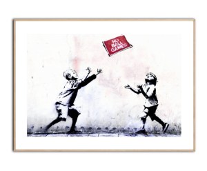 Banksy No ball games Poster