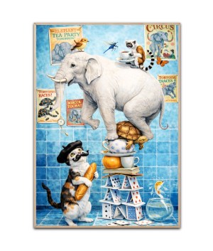 Nar verden balancerer Poster