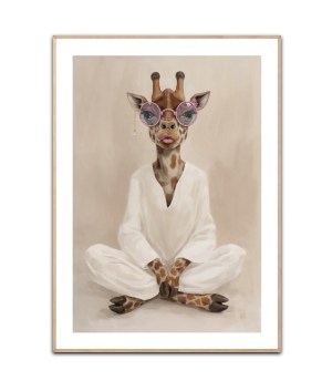 Meditation Giraf Poster