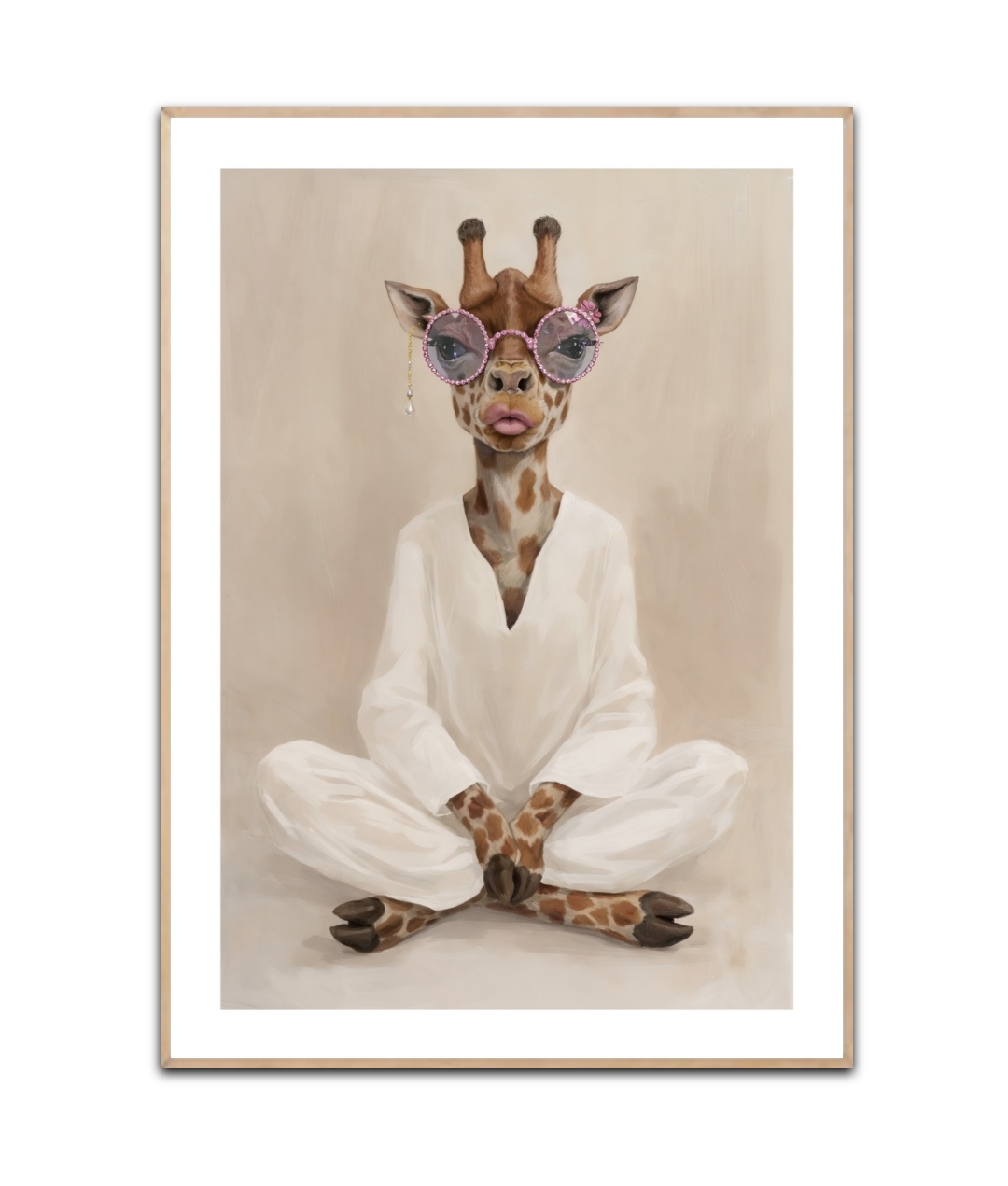 Meditation Giraf Poster