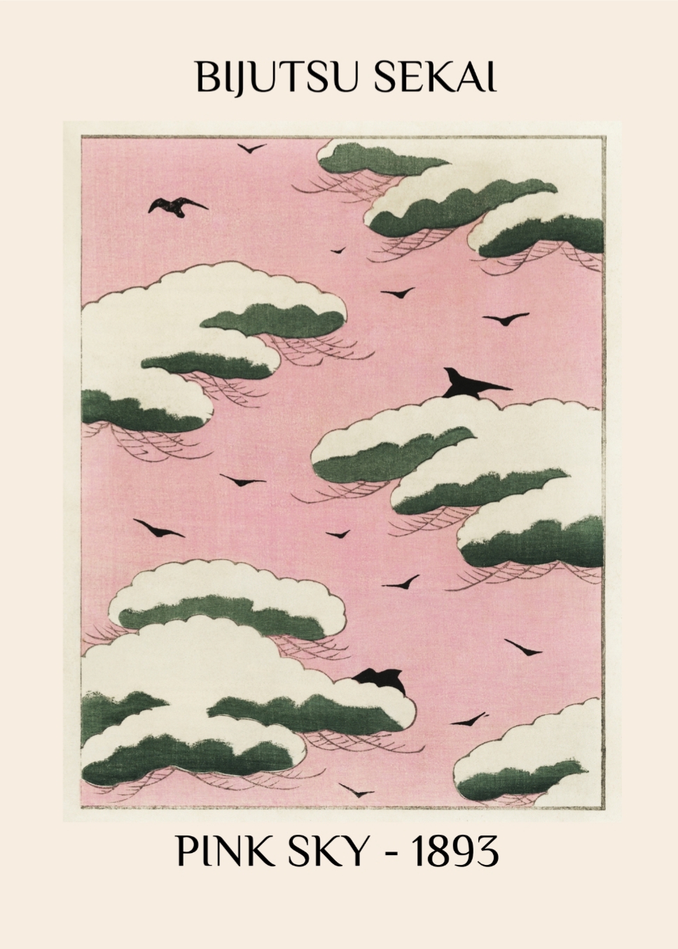 Bijutsu Sekai, Pink sky Poster, 50×70 – Bild 5