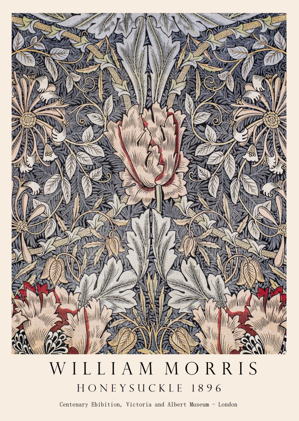 William Morris, Honeysuckle 1896, Poster – Bild 6