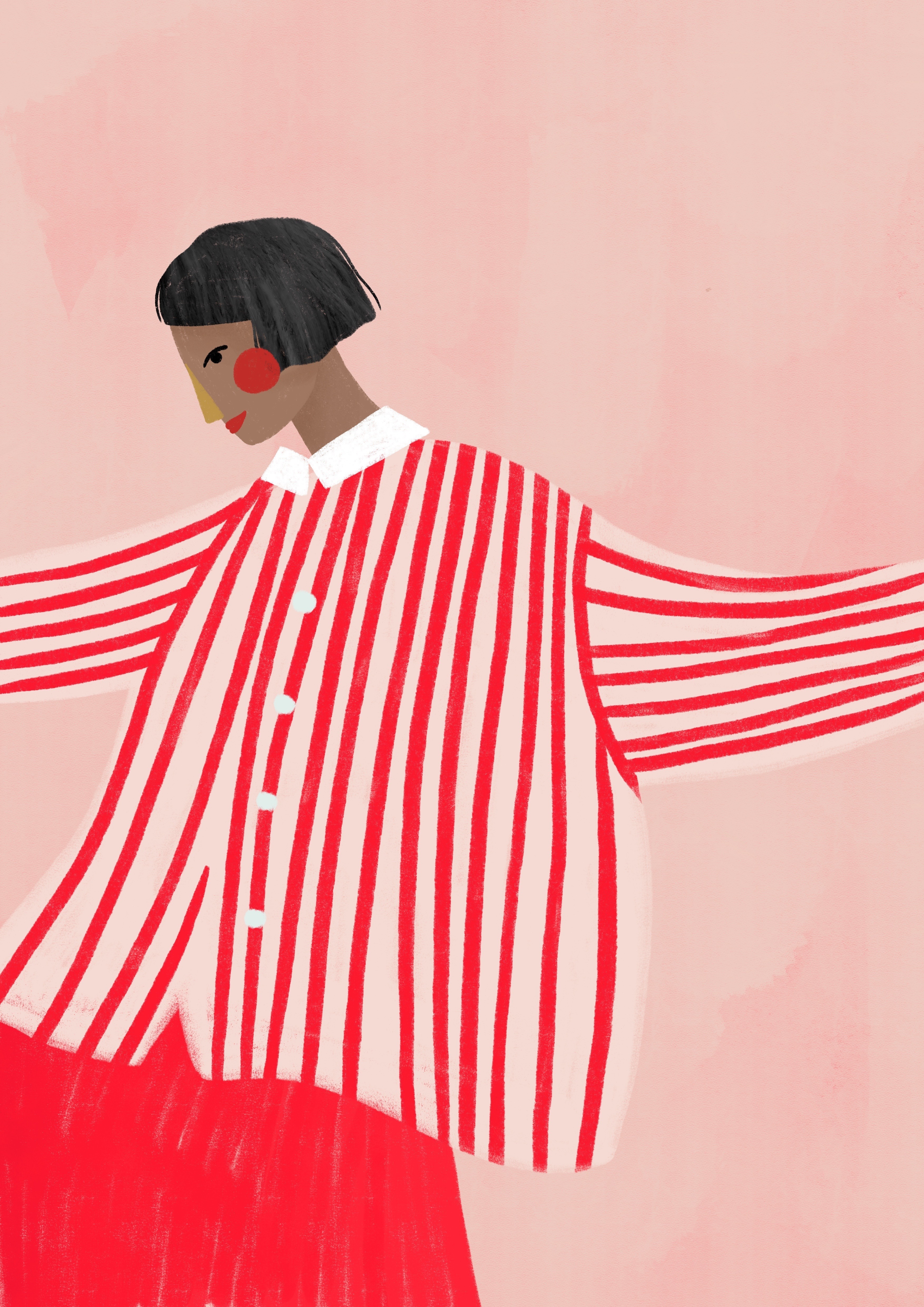 The Woman with red stripes - Poster – Bild 5