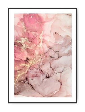 Art Abstract Pink No. 4, Poster