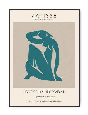 Henrin Matisse, Woman in green 2, Poster