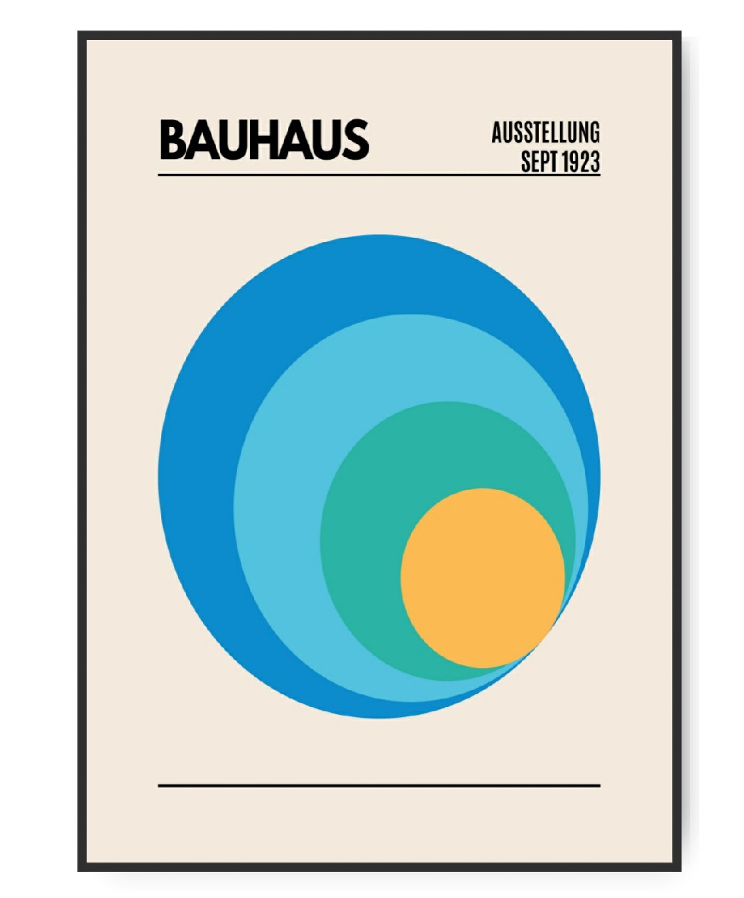 Bauhaus Cirkel blau 1923, Poster – Bild 5