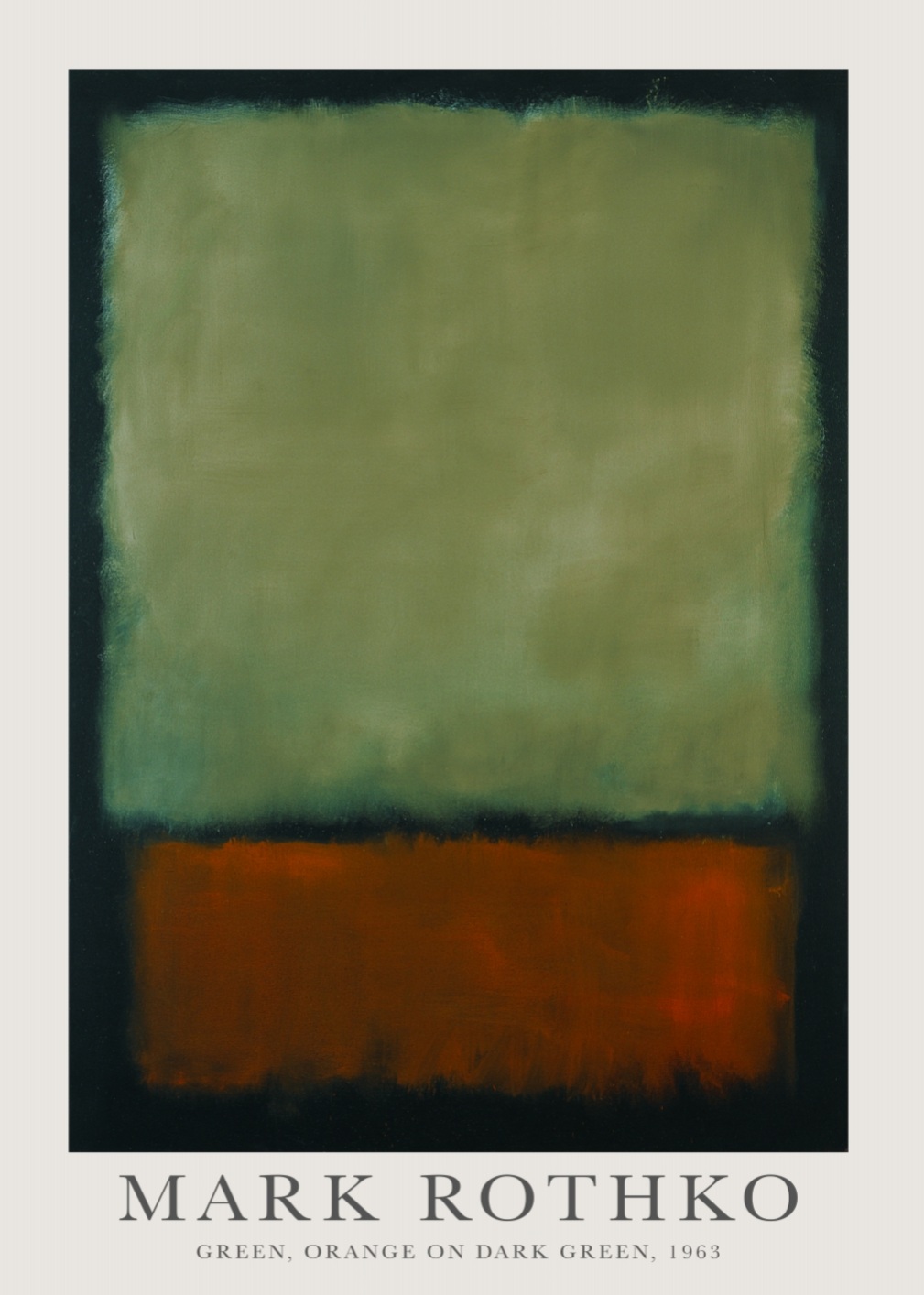 Mark Rothko, Green, orange on dark green 1963 – Bild 5