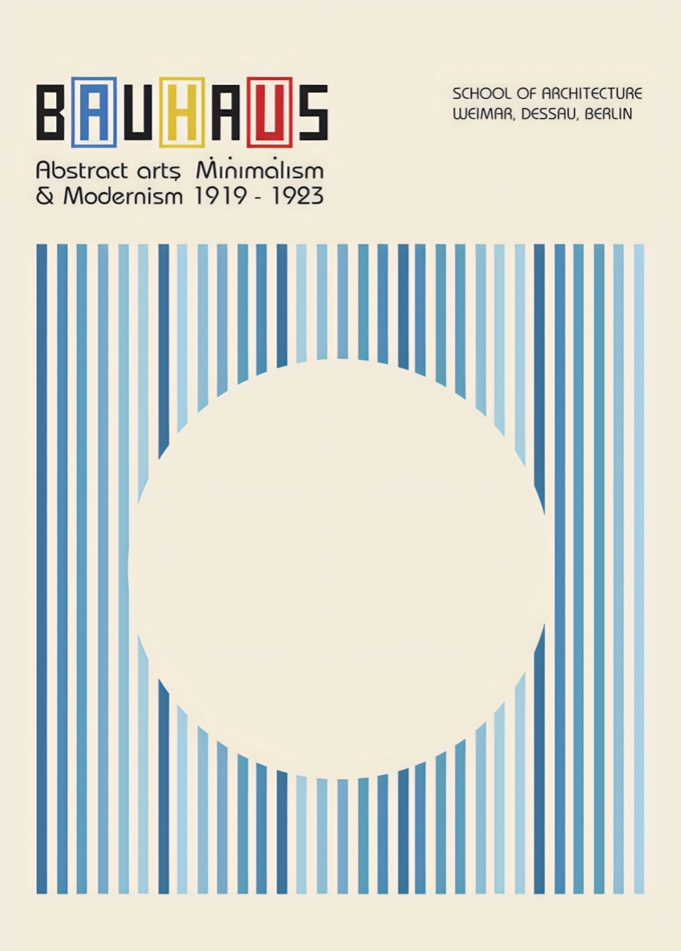 Bauhaus Blue abstract art – Bild 5