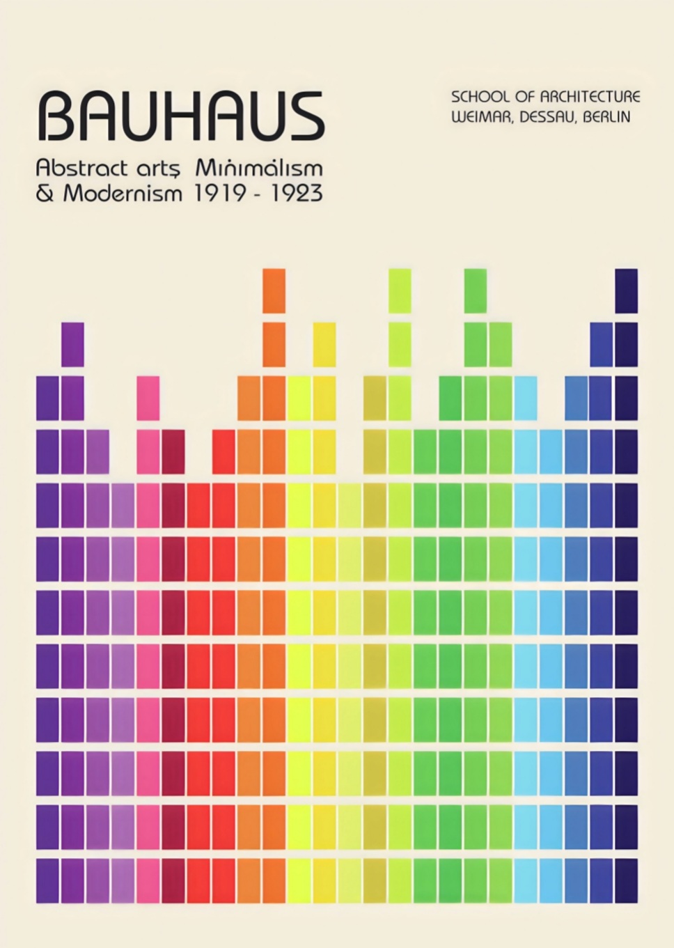 Bauhaus Color palette , Poster – Bild 5