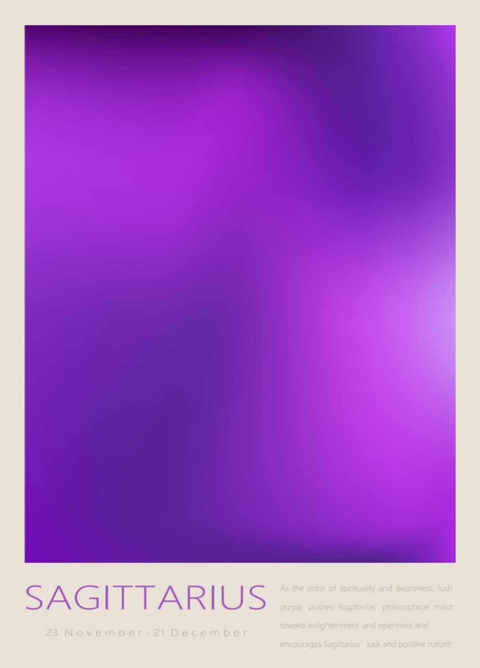 Stjernetegn Skytten Lilla, Poster – Bild 5