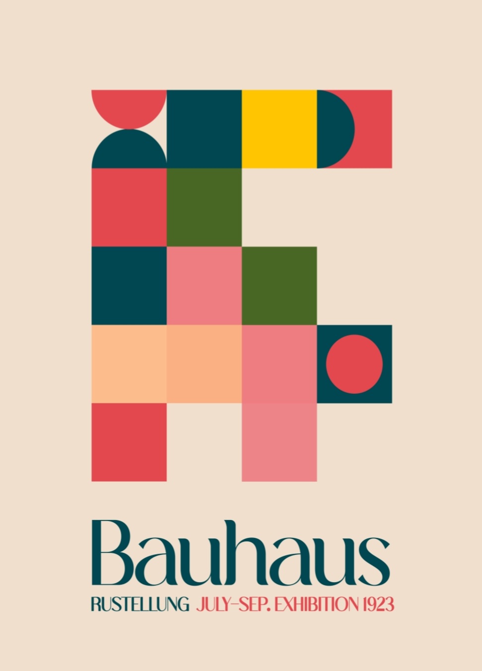 Bauhaus 1923 - abstract no.1 – Bild 6