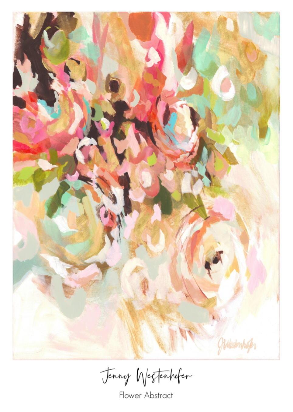Flower Abstract Poster by Jenny Westenhofer - 50 x 70 cm – Bild 2