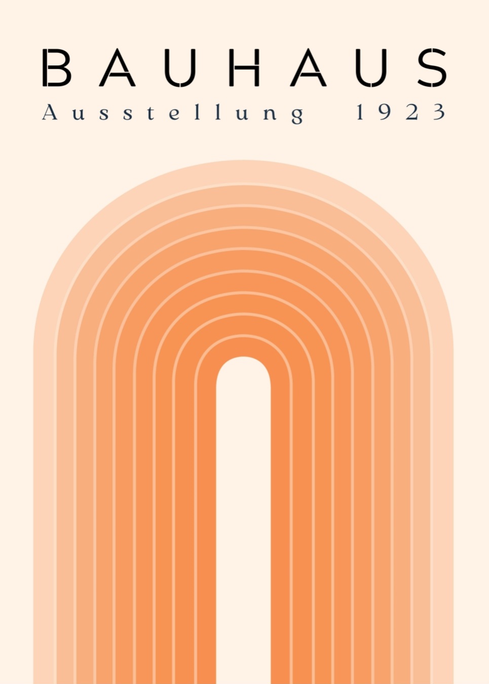 Bauhaus Ausstellung 1923 orange – Bild 5
