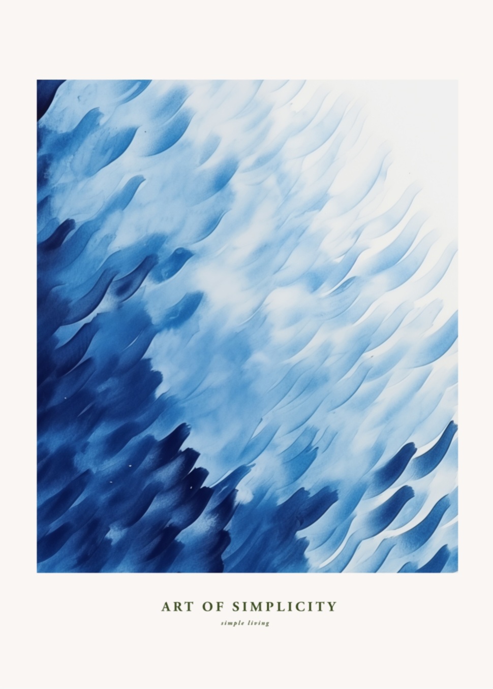 Art of simplicity Blue ocean Poster – Bild 5
