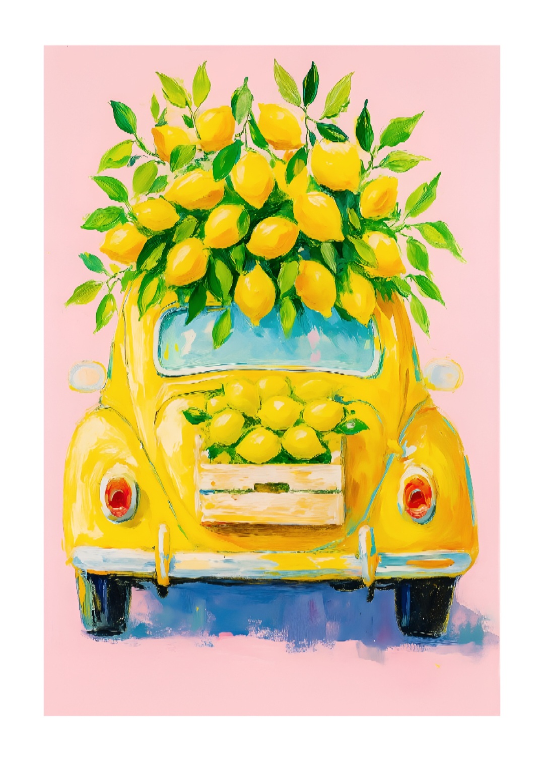 The Yellow car with lemons Poster – Bild 5