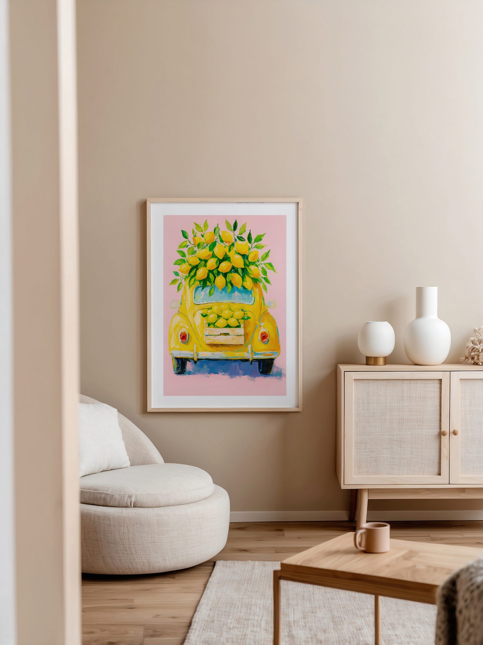 The Yellow car with lemons Poster – Bild 6