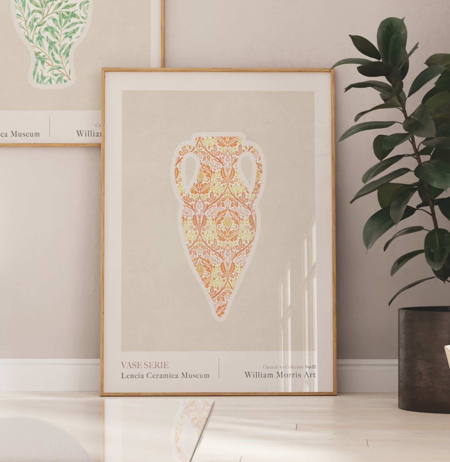 William Morris - Orange pattern Vase