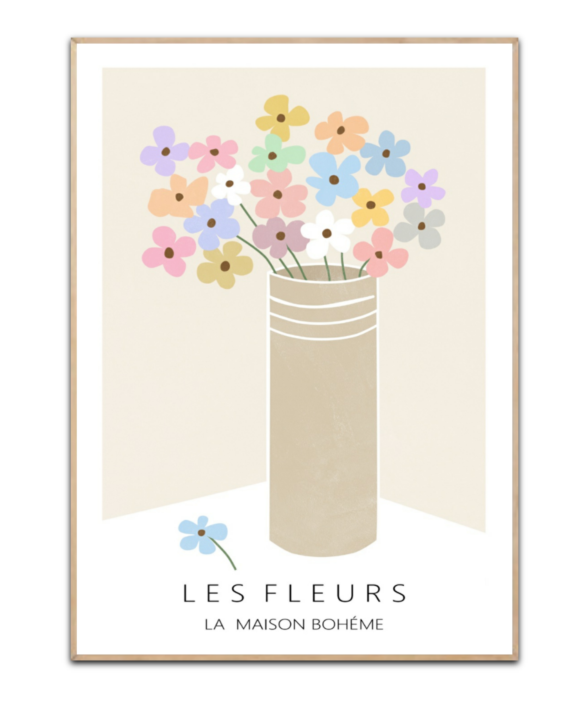 Les Fleurs Vase - Poster