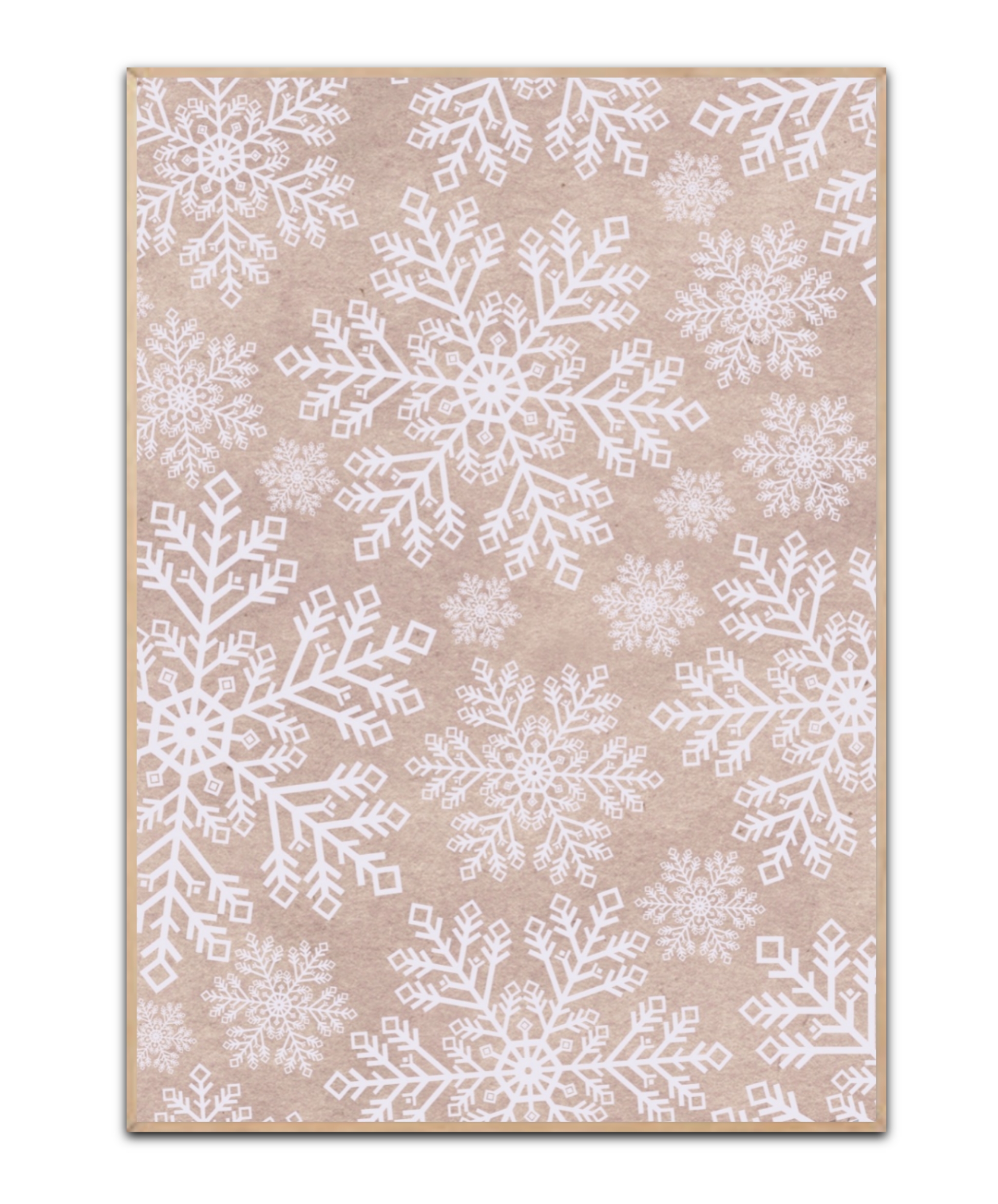 Beige Snowflakes Str. A3