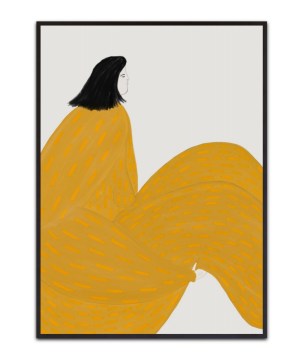 Shaky Yellow – Leinwandbild