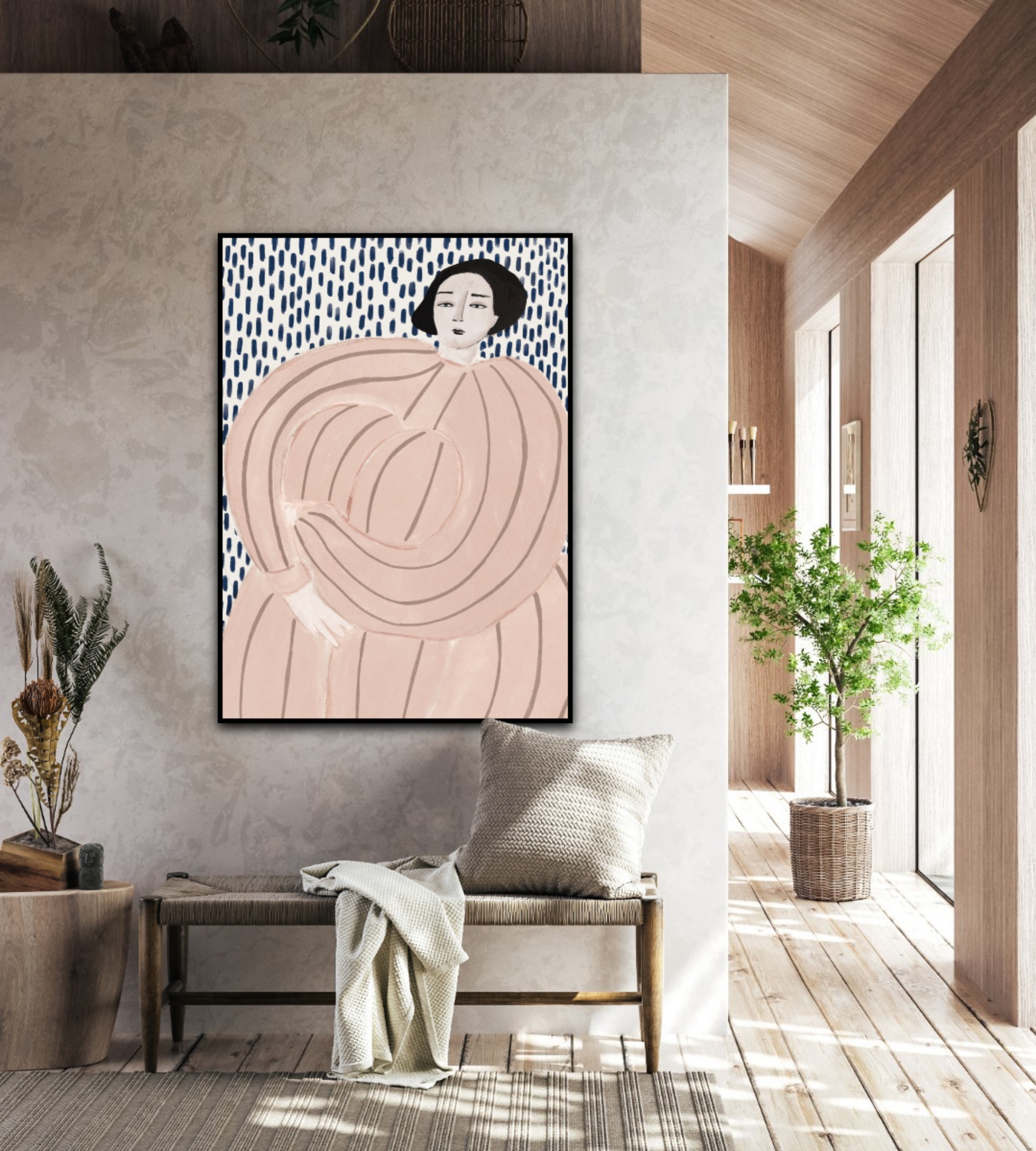 Rosa Space – Leinwandbild – Bild 2