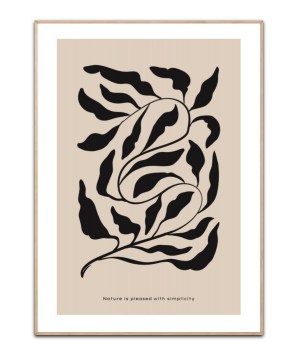 Nature is pleased with simplicity - Poster