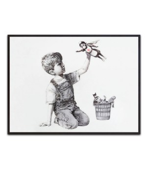 Banksy, Game changer, Superhero Nurse – Leinwandbild