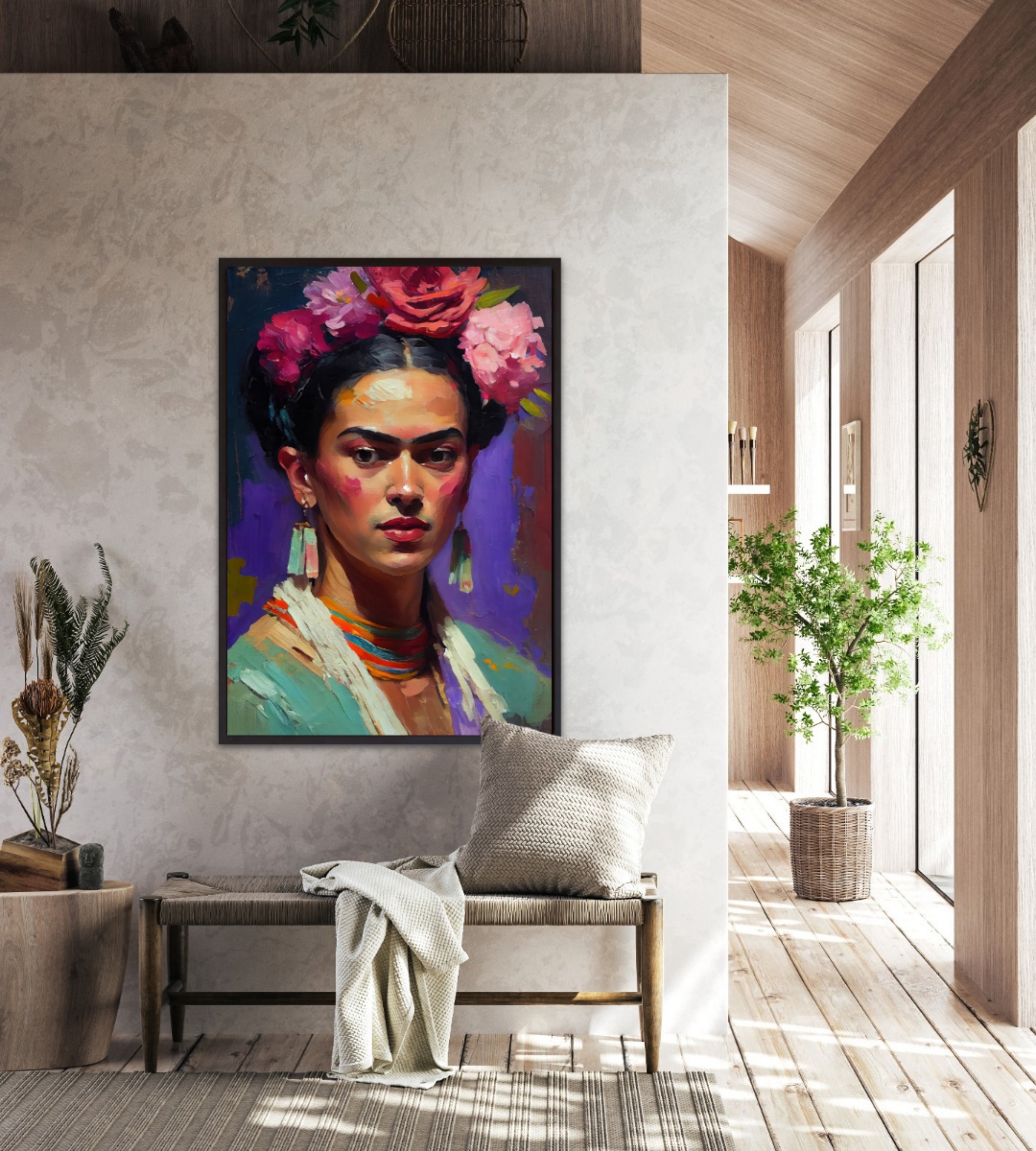Portrait of Frida, – Leinwandbild – Bild 2