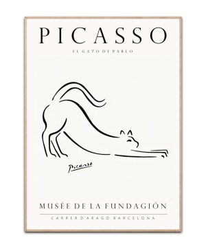 Picasso - El Gato De Pablo, Poster
