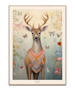 Verdens dyr - Rentier, Poster