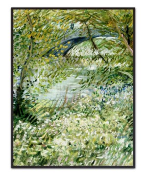 Van Gogh, River Bank in Springtime – Leinwandbild