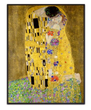 Gustav Klimt, The Kiss – Leinwandbild