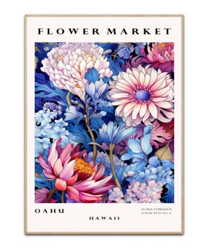 Flower Market Hawaii, Poster