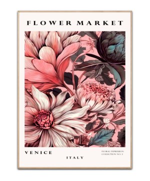 Flower Market Italy, Poster
