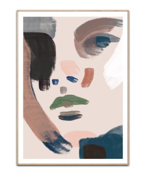 Abstract face of a Woman - Poster