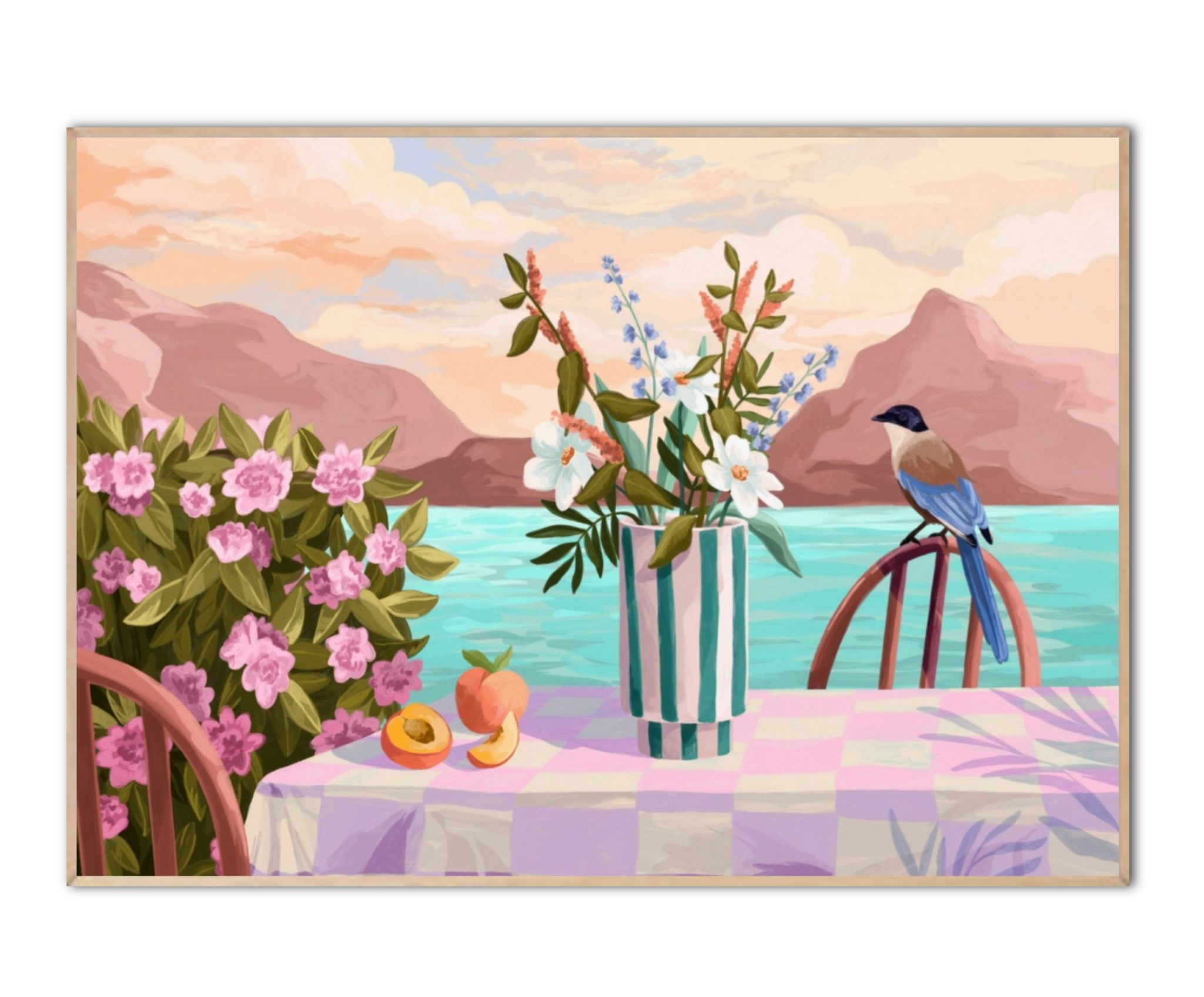 Peachy Evenings Poster von Goed Blauw