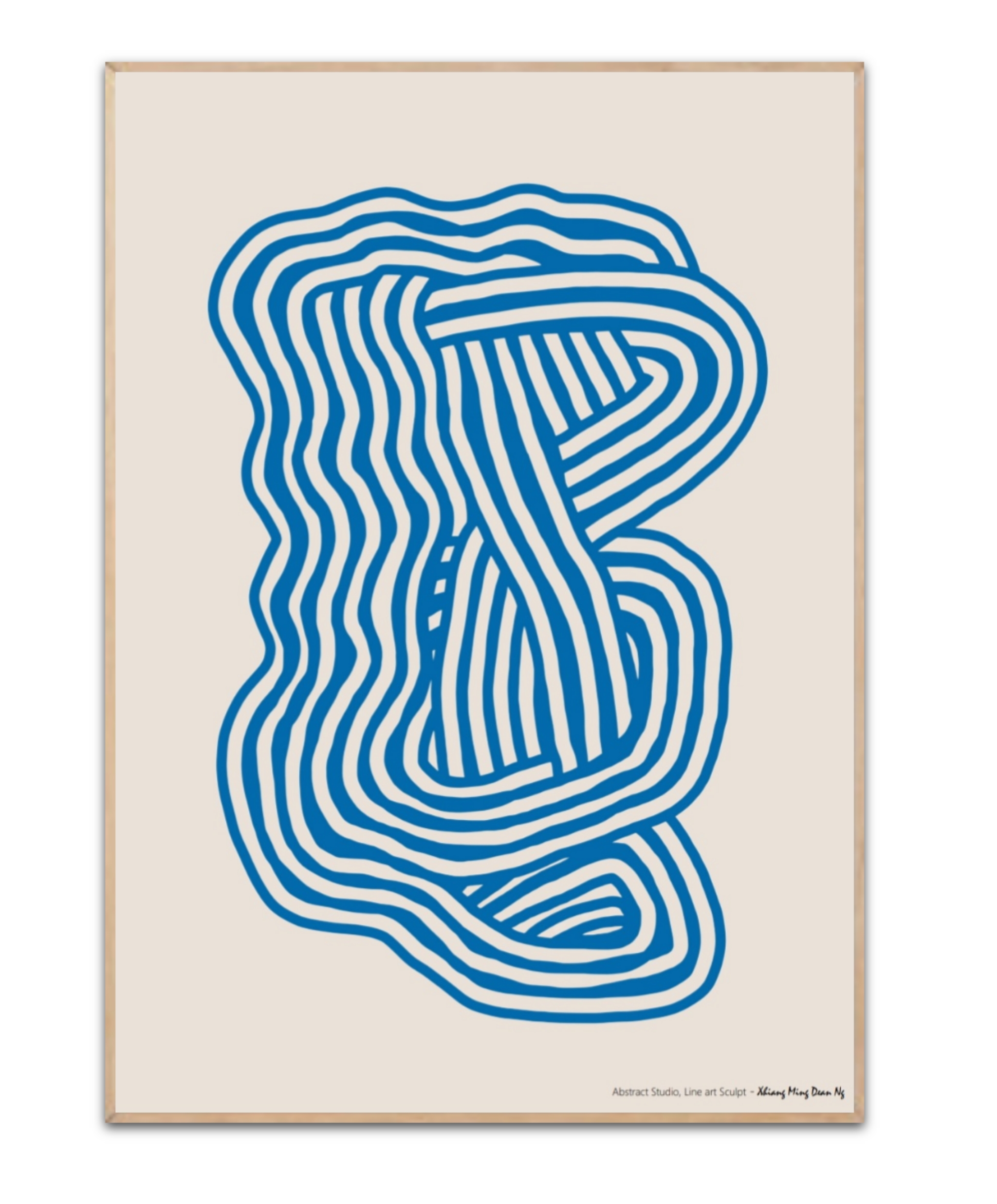 Line art Sculpt Poster von Xhiang Ming