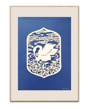 Papercut Das hässliche Entlein Poster von Rikke B.